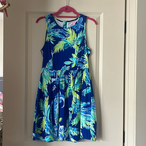Lilly Pulitzer parrot print dress size 4 - Picture 1 of 4